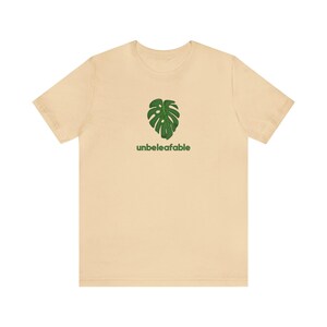 Unbeleafable Monstera Plant Short Sleeve Mens Womens Unisex T-Shirt