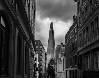 The Shard, London – Urban Black and White Photography Wall Decor