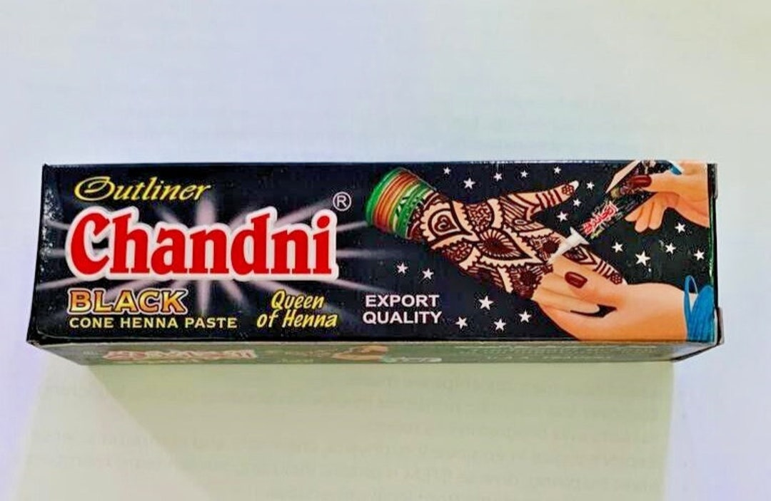 Chandni Black Henna Paste Queen of Henna Ink BLACK Natural Etsy