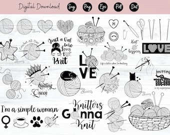 haak svg bundel cricut gesneden bestanden, breien svg, haak png bundel haak eps dxf jpg shirt ontwerp bundel vector clipart haak