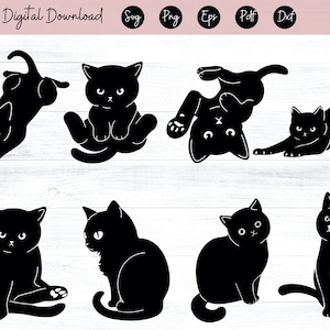Cat SVG Black cat svg Peeking cat clipart Peeping cat SVG Halloween cat svg cricut silhouette, Cat clipart Cut Cutting files, Cat Decal