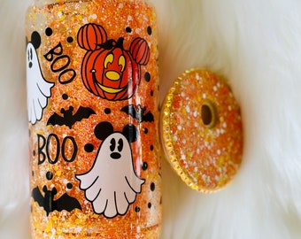 Boo Ghost - Glass Can Snowglobe Tumbler