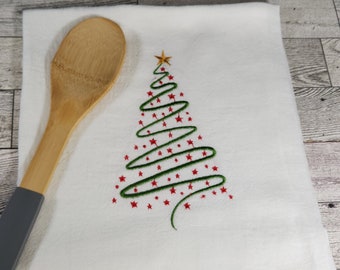 Christmas Tree Flour Sack Towel / Tea Towel