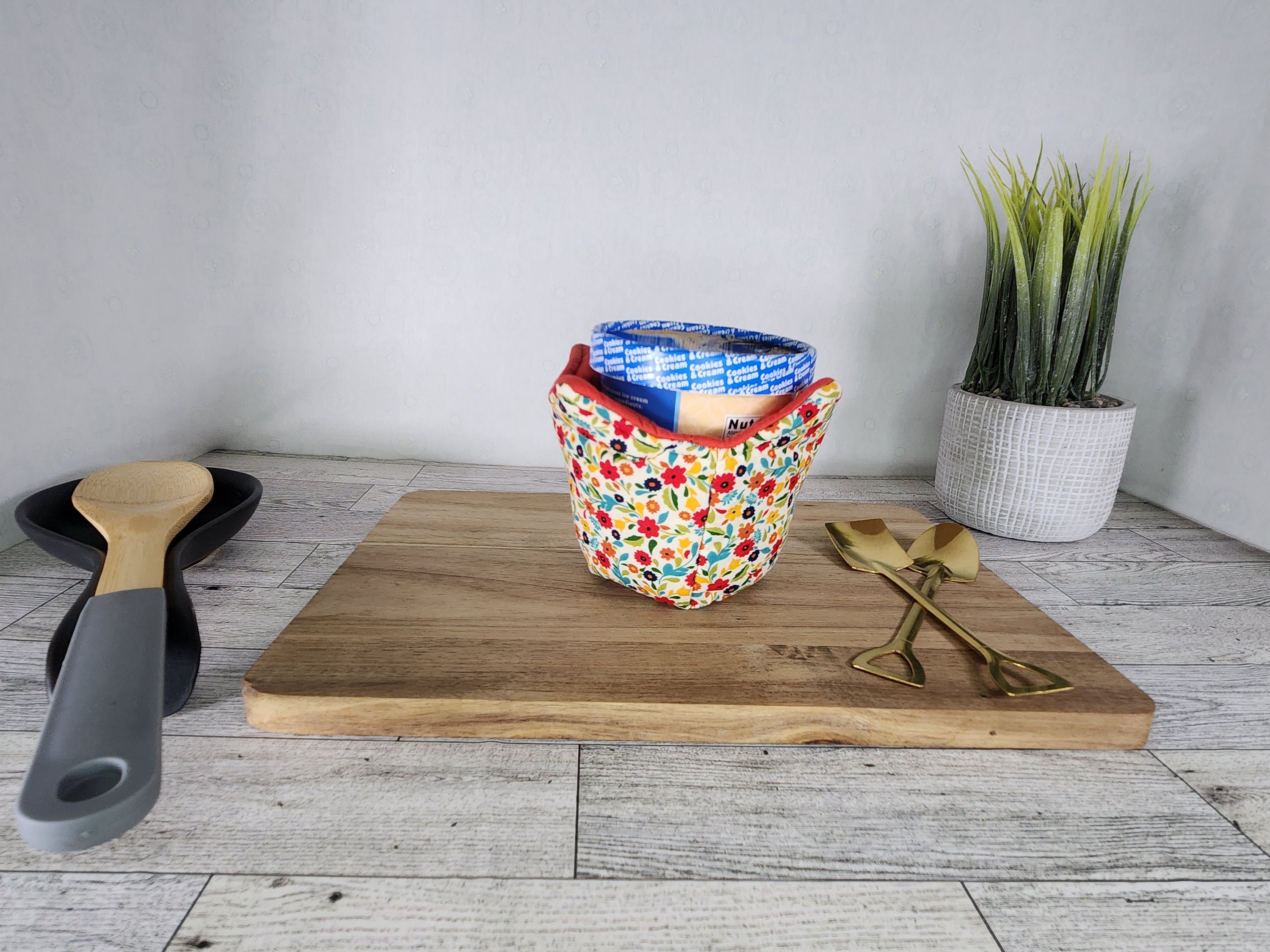 100% Cotton Microwave Safe Ramen / Pint Size Ice Cream Cozy
