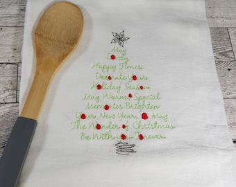 The Wonder of Christmas Tree Flour Sack Towel / Tea Towel