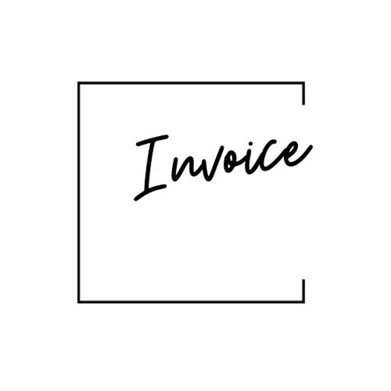 Invoice In Cursive Invoice - Etsy