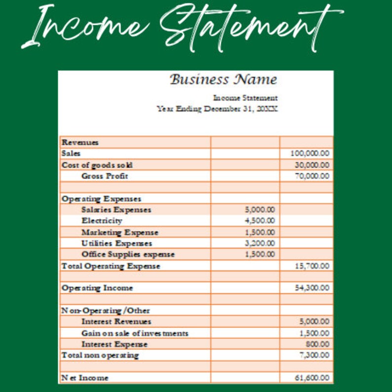 Basic Accounting Book - Etsy