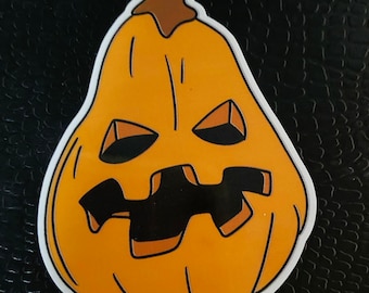 Pumpkin Sticker, Sticker, Halloween Sticker, Holiday Sticker, Fun Sticker, Cute Sticker