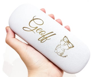 Personalised Glasses Cases, Birthday Gift for Women Men, Custom Sunglasses Case Gift for Mum Dad Kids Nanny