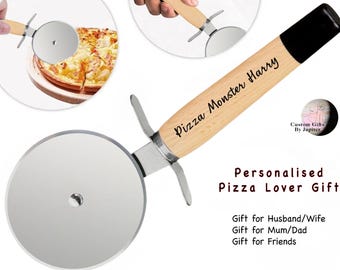 Coupe-pizza personnalisé pour fête d'anniversaire, cadeau fête des pères, trancheuse à pizza gravée, cadeau de mariage, cadeau personnalisé pour amis de la famille
