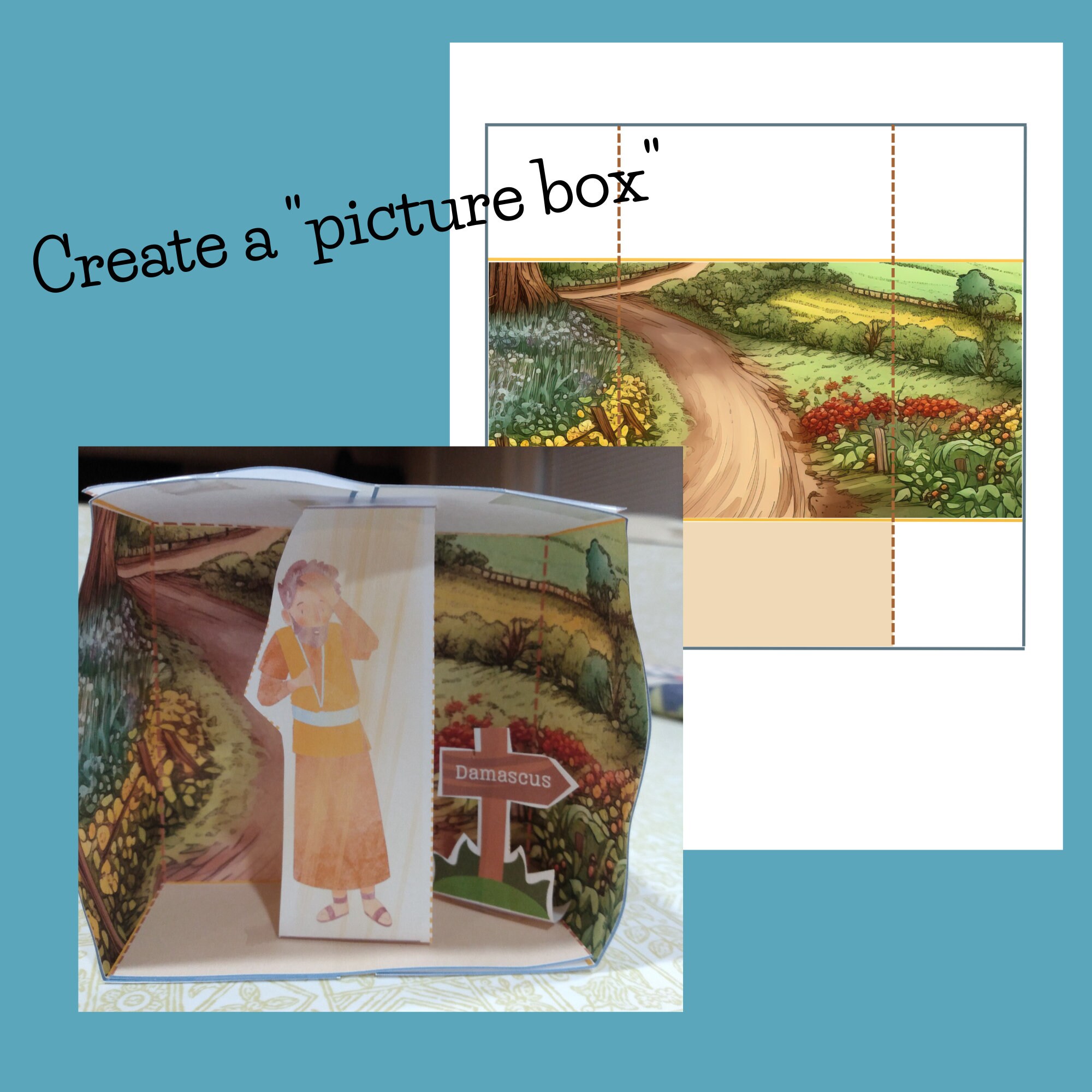Paul on the Road to Damascus Sunday School Printable - Etsy