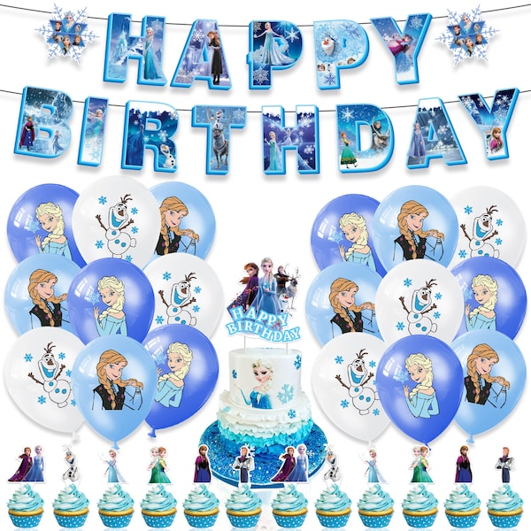 Frozen, Elsa, Olaf, Anna Birthday Party Decorations