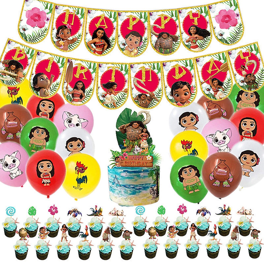 Baby Moana Birthday Party Decorations - Etsy
