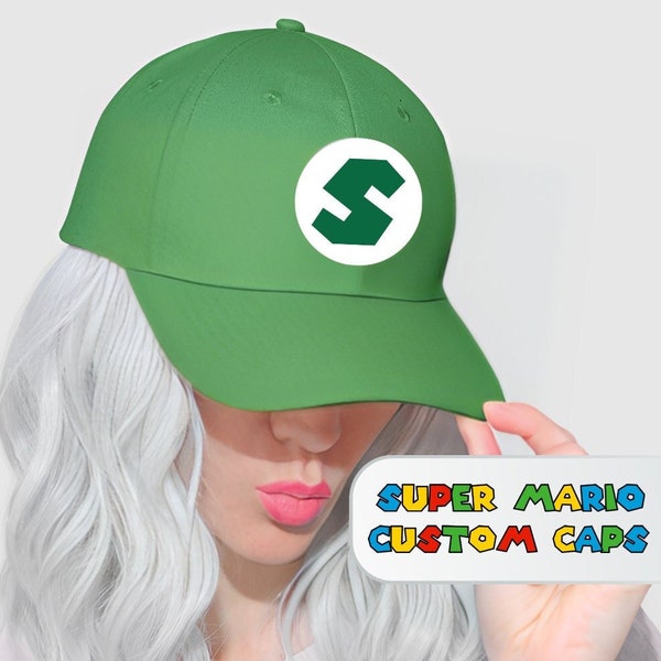 Mario Baseball Hat Etsy