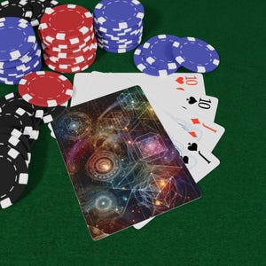 Cosmic Poker Playing Cards - Unique Playing Card Deck for Game Nights, Poker Tournaments, Gifts for Gamers, Cardistry, Collectibles