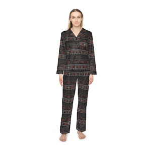 Luxuriöser Satin Pyjama Set, Damen Nachtwäsche, Elegante Loungewear, Seidige Nachtwäsche, Geschenk für Sie