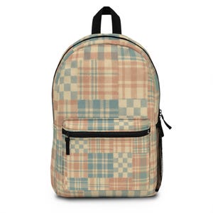 Chic Plaid Backpack for School, Travel, Stylish Student Accessory, Trendy Daypack, Ideal Gift for Birthdays and Graduations