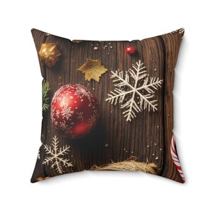 Cozy Spun Polyester Pillow, Home Decor Accent, Throw Cushion, Living Room Accessory, Square Pillow Cover
