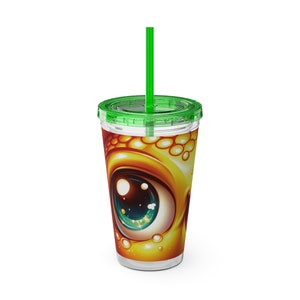 Vaso de vidrio con diseño colorido de salpicaduras de sol, 16 oz, vaso para fiesta en la playa, artículos para beber de verano, taza de viaje brillante, accesorios para vacaciones, regalo tropical