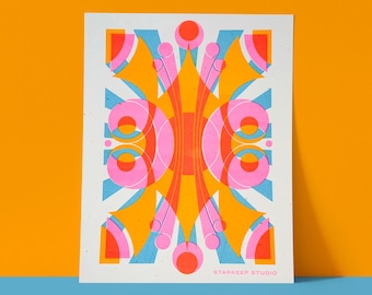 Flugelhorn Risograph Print | 8.5x11 Riso Print