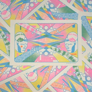 Connection Risograph Print | 11x17 Riso Print