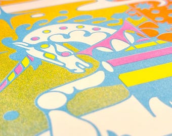 Seeker Risograph Print | 11x17 Riso Print - Etsy