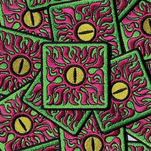 Unblinking Eye Embroidered Patch | Iron-On Patch