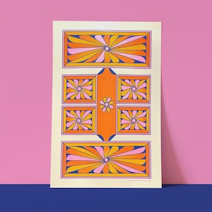 Dose Face Risograph Print | 11x17 Riso Print