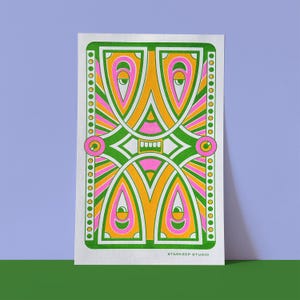 Starface Risograph Print | 8.5x14 Riso Print