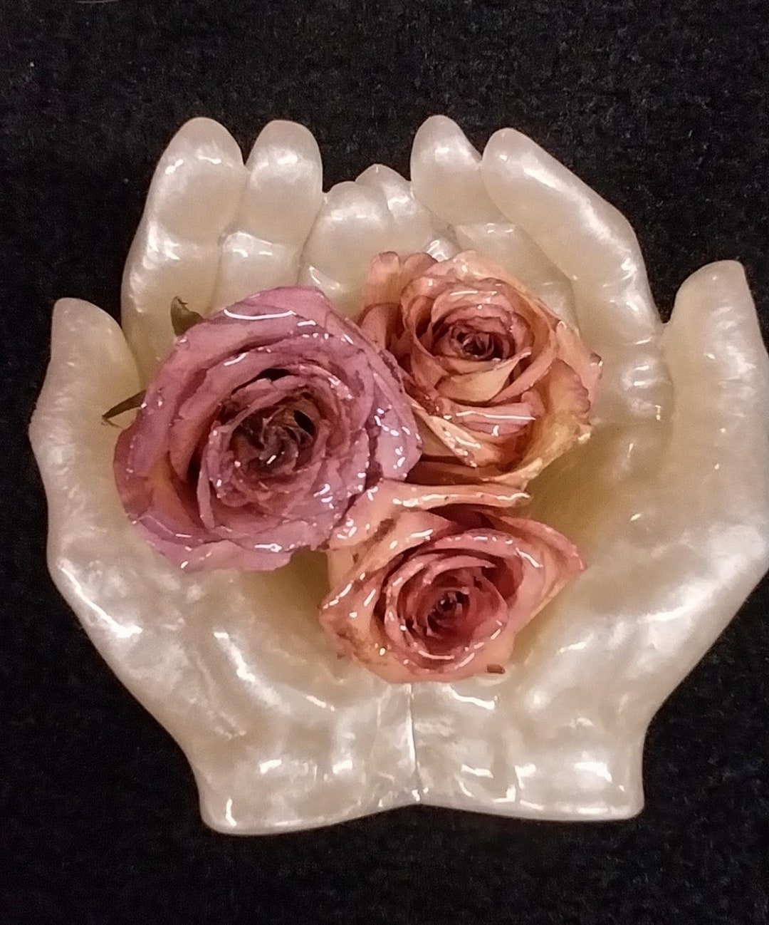 Resin Hands Jewelry Holder Hand Dish Flower Hands Cupped Hands Etsy