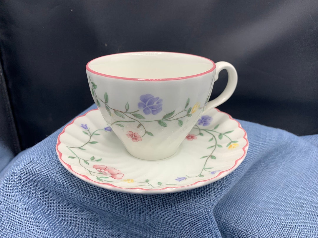 Johnson Bros. summer Chintz Teacup & Saucer Etsy