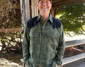 Cotton Multi Steal Your Face Printed Button Down Grateful Dead Shirt