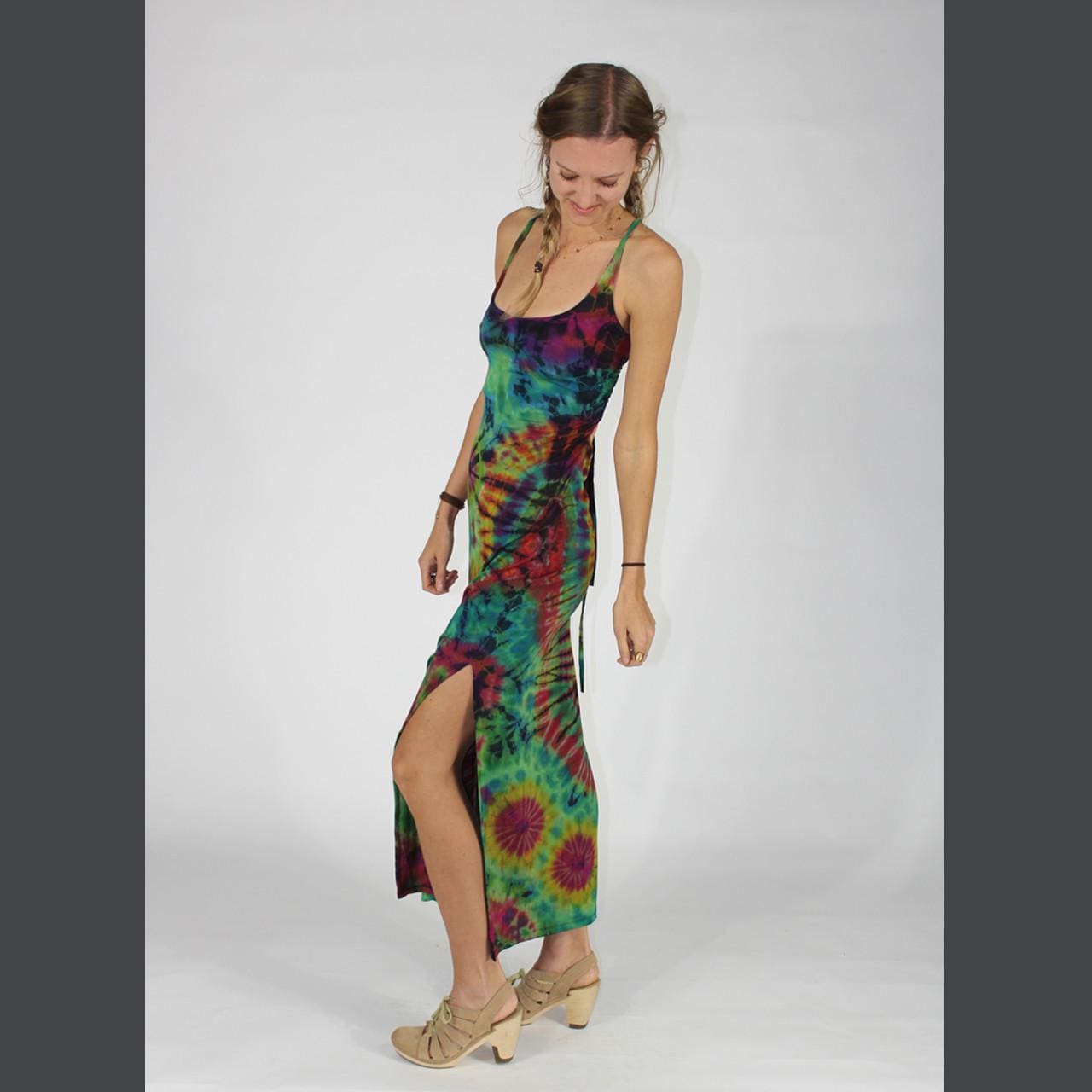 strapless open back dress Hand-Dyed Oversized Maxi Dress | Elastic Top 3-in-1 Styling main image 0