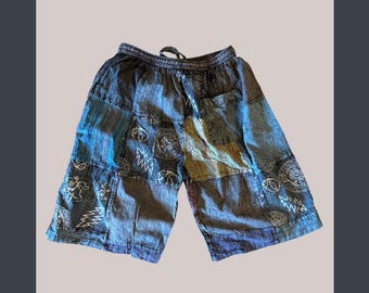 Vintage South Pole Wide Leg Baggy Denim Jean Shorts - Sz 38