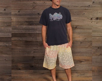 One Way Or Another Shorts Hippie Grateful Dead Woven Cotton Rainbow Grateful Dead Cargo Shorts