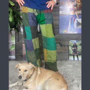 Cotton Patchwork Overdyed Hippie Unisex Pants