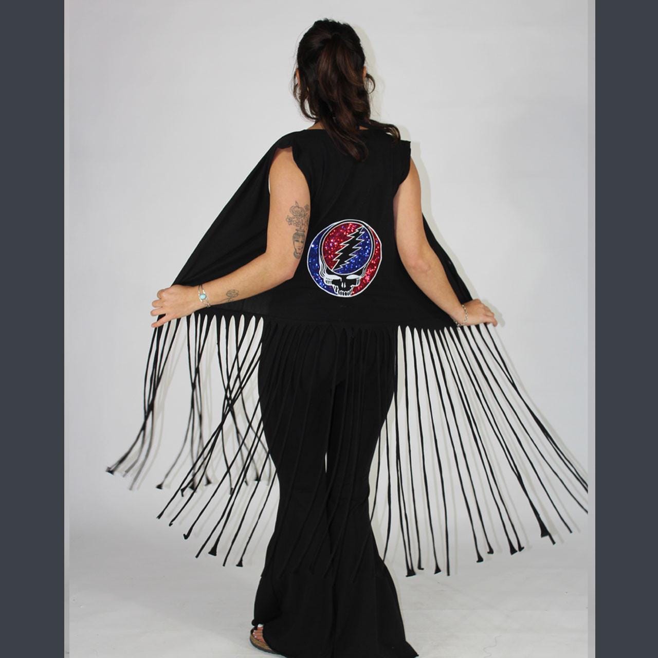 Sequin Fringe Vest - Etsy