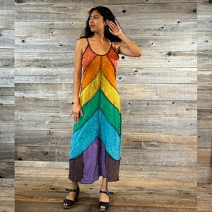 Boho Rainbow Dress Etsy UK