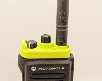 The Knob Blocker - Portable Radio knob guard accessory preventing Volume + Channel from changing unintentionally Motorola XPR 3500e / 7550e