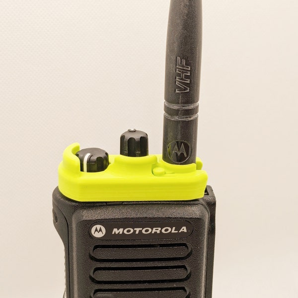 The Knob Blocker - Portable Radio knob guard accessory preventing Volume + Channel from changing unintentionally Motorola XPR 3500e / 7550e