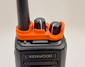 The Knob Blocker - Portable Radio knob guard preventing Volume + Channel from changing unintentionally Kenwood NX-340, NX-3300, VP8000