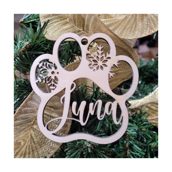 Customized Christmas Ornament - Name Tag - Multiple Designs