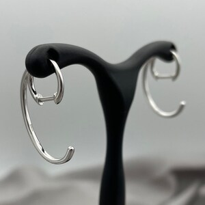 Sterling Silver Earrings,  S925, dainty, simple, Hoop
