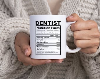Dentist 11 Oz Coffee Mug , Gift For Dentist, Dentist Graduation Gift, Birthday Gift, Dental Graduation Gift, Dental Gift Idea