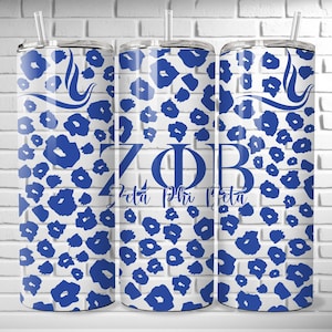 Zeta Phi Beta Skinny Tumbler, Zeta Phi Beta, Soror Gift, Birthday Gift, Graduation Gift, Christmas Gift, Insulated Tumbler