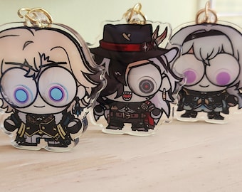 Honkai Star Rail HSR Penacony Googly Eye Shaker-sleutelhangers - Boothill, Aventurijn, Firefly
