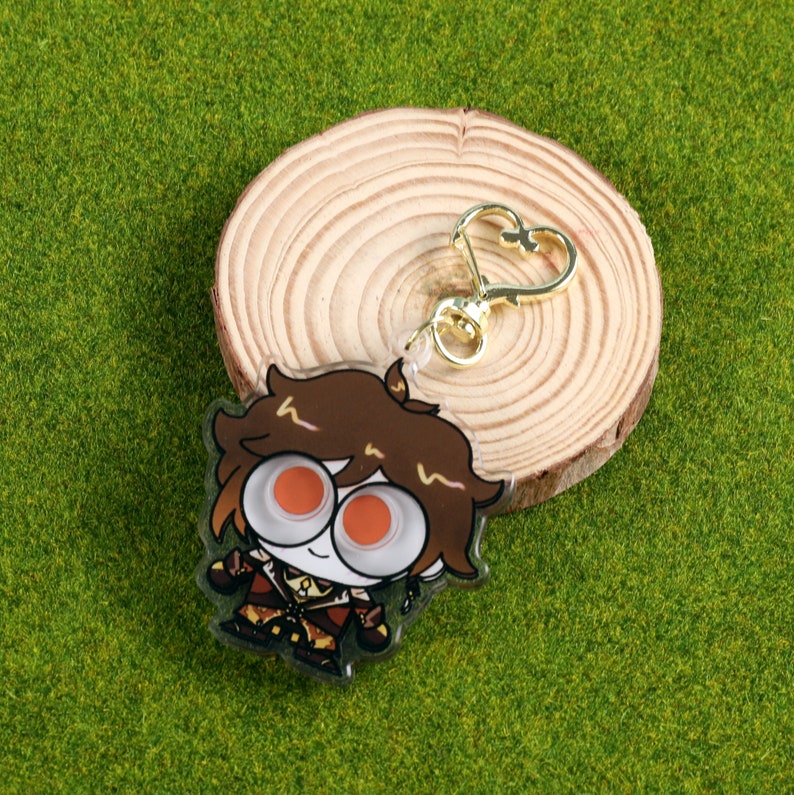 Genshin Impact Googly Eye Shaker Keychains Venti, Furina, Nahida