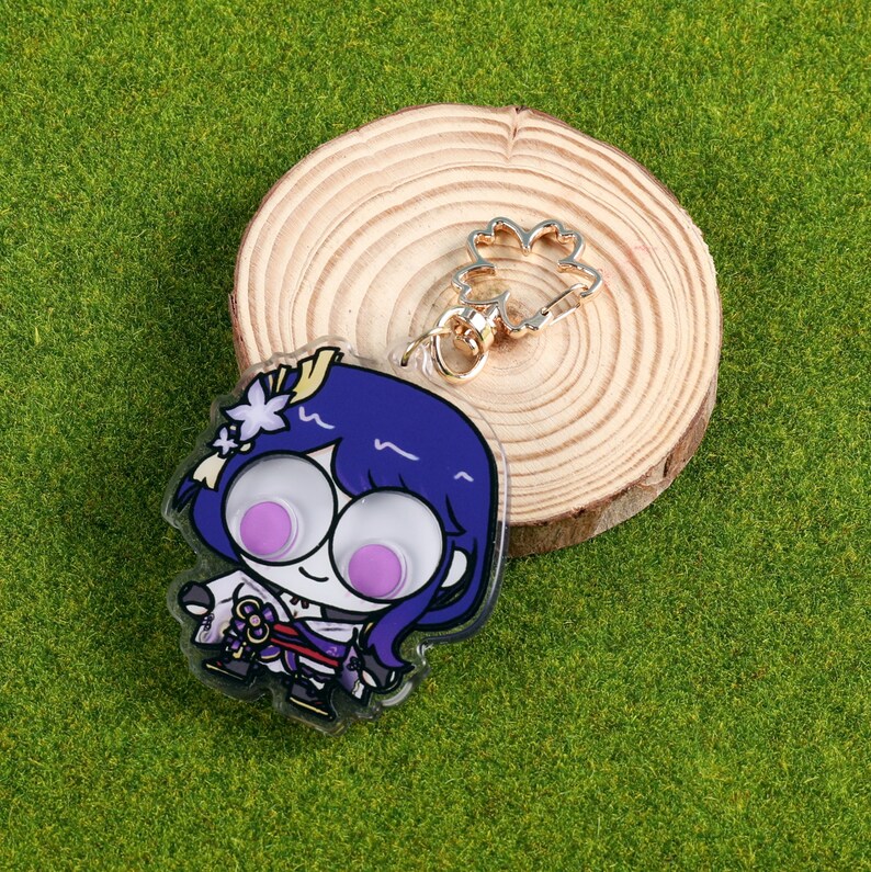 Genshin Impact Googly Eye Shaker Keychains Venti, Furina, Nahida