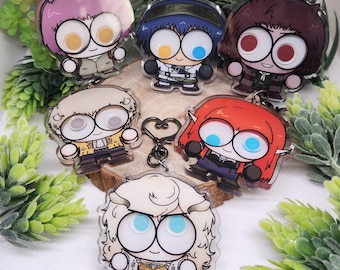 Metapher Refantazio Googly Eye Shaker Schlüsselanhänger - Protagonist, Will, Strohl, Hülkenberg, Louis