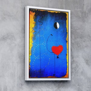 Dancer, 1925 by Joan Miro Exhibition Poster, Joan Miro Canvas Art, Joan Miro Print, Surrealism art,Dancer 1925 CANVAS